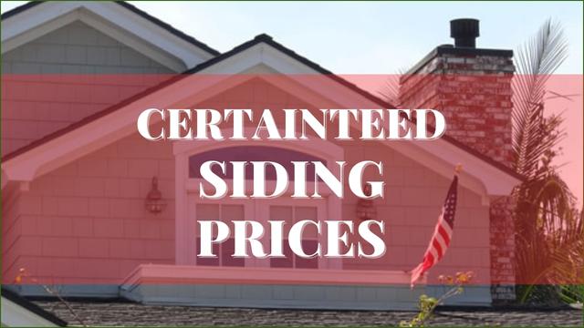 CertainTeed Siding Prices