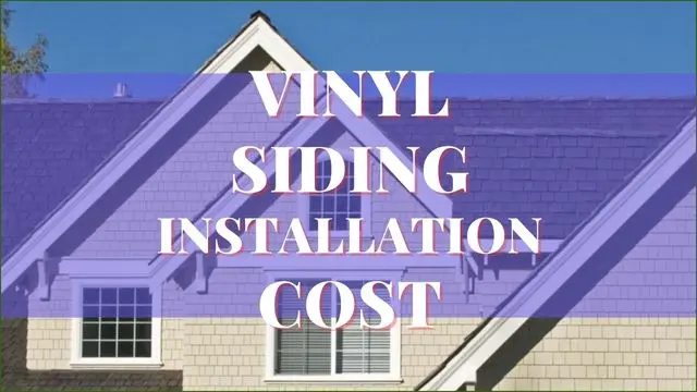Vinyl Siding Installation Cost